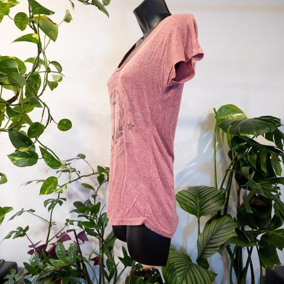 Obey Pink Anchor Design Graphic T-Shirt, Size XS - Picture 5 of 5